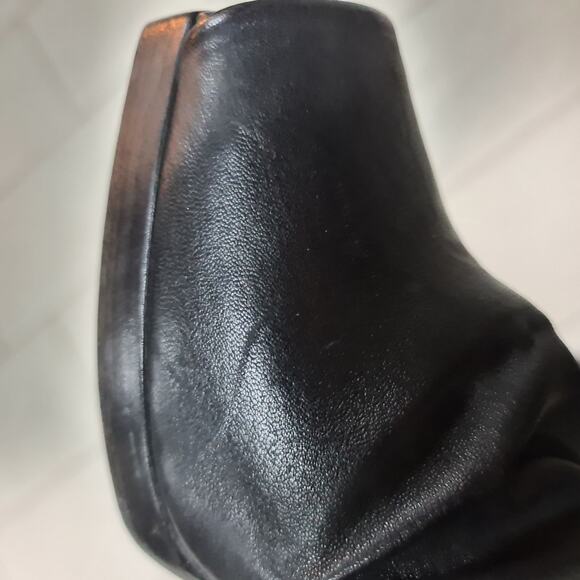 RICK OWENS Gathered Stretch-Leather Ankle Boots - Size 37 - Picture 7 of 8